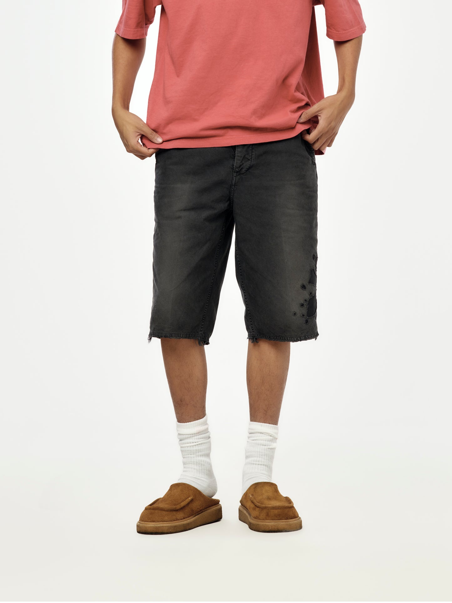 BROADER CHINO SHORTS CRASH (Black)