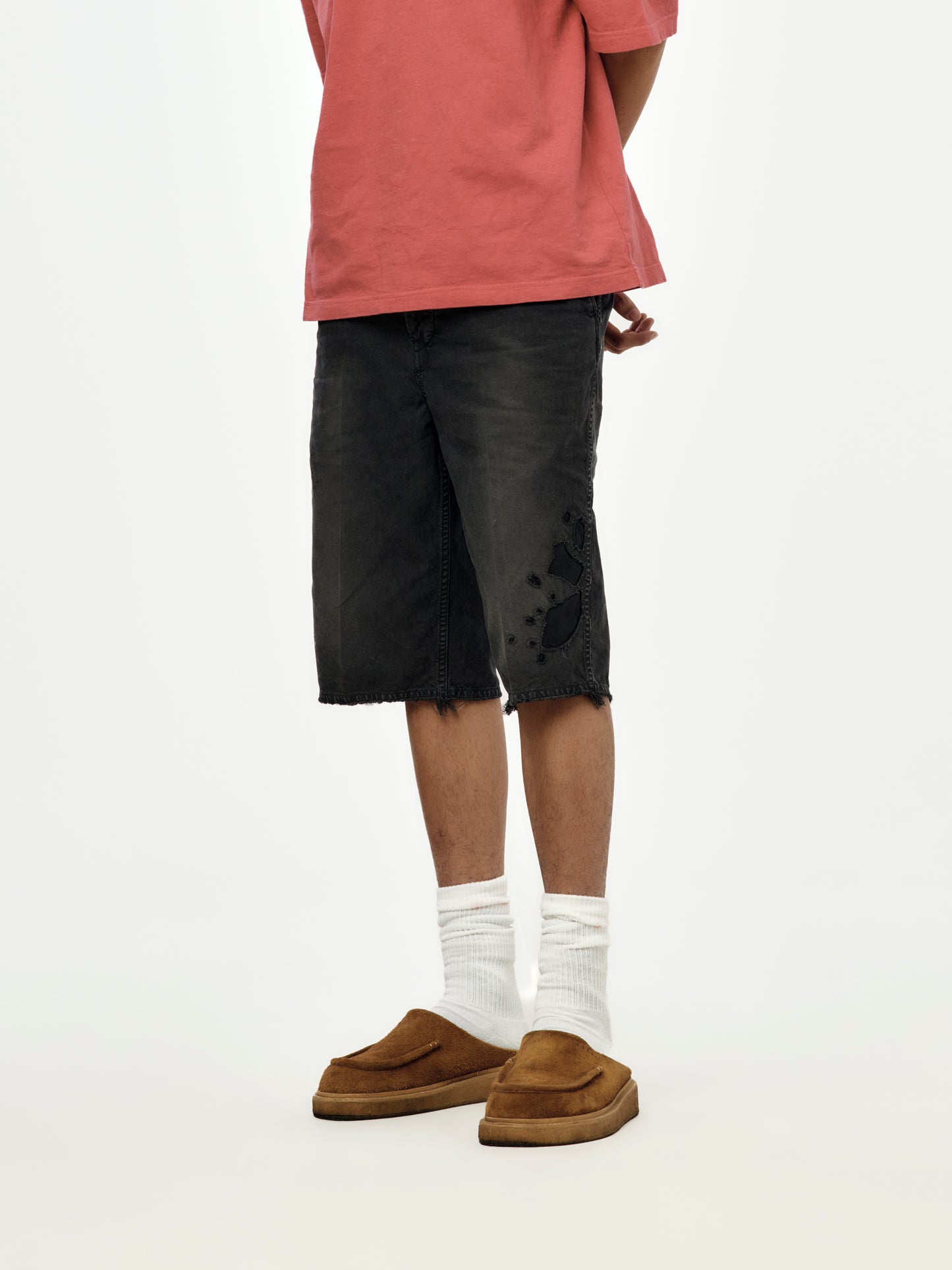 BROADER CHINO SHORTS CRASH (Black)