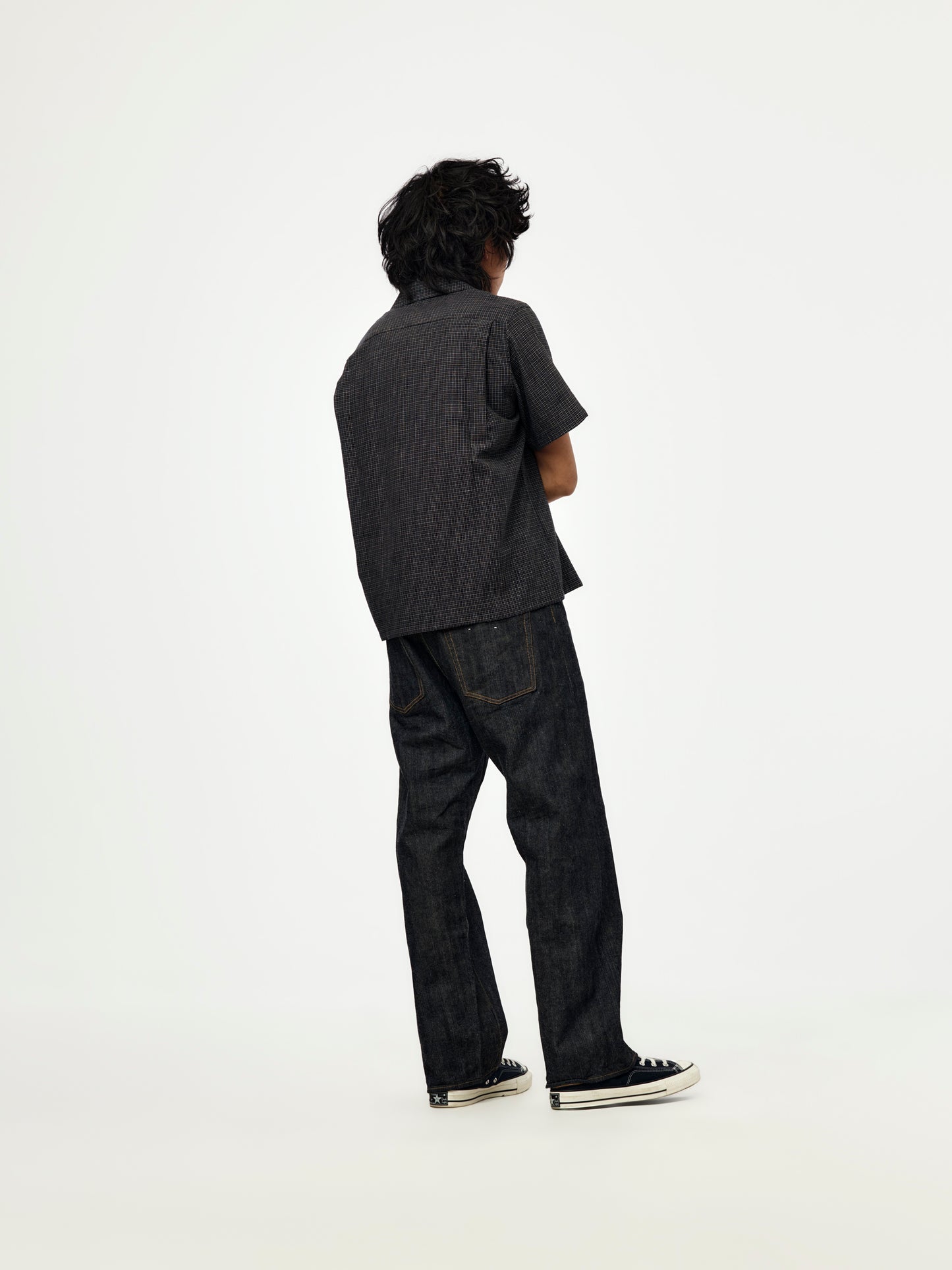 JUDD SHIRT S/S SANTOME CHECK (Navy)