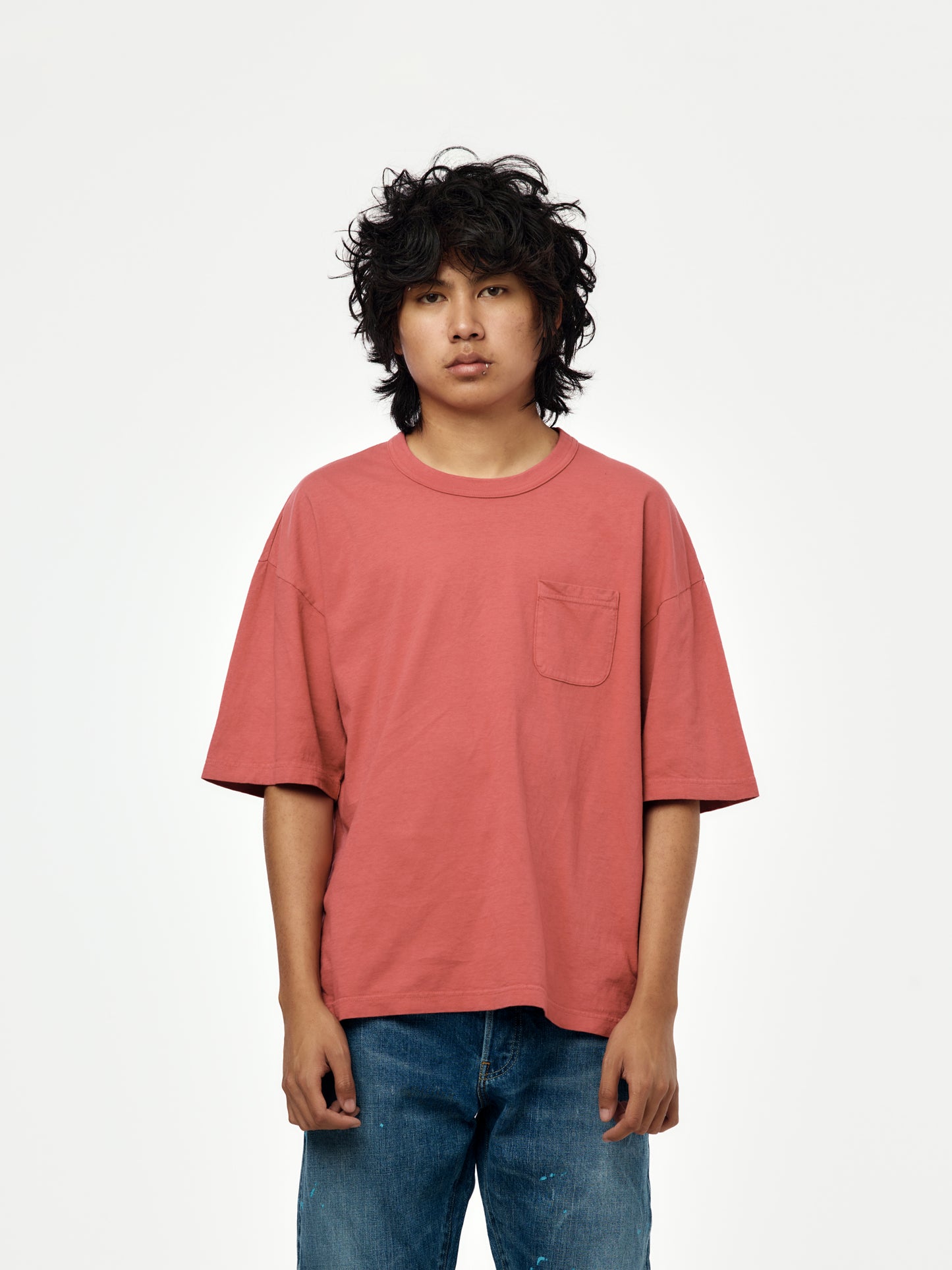 MONDO TEE S/S DMGD (Red)