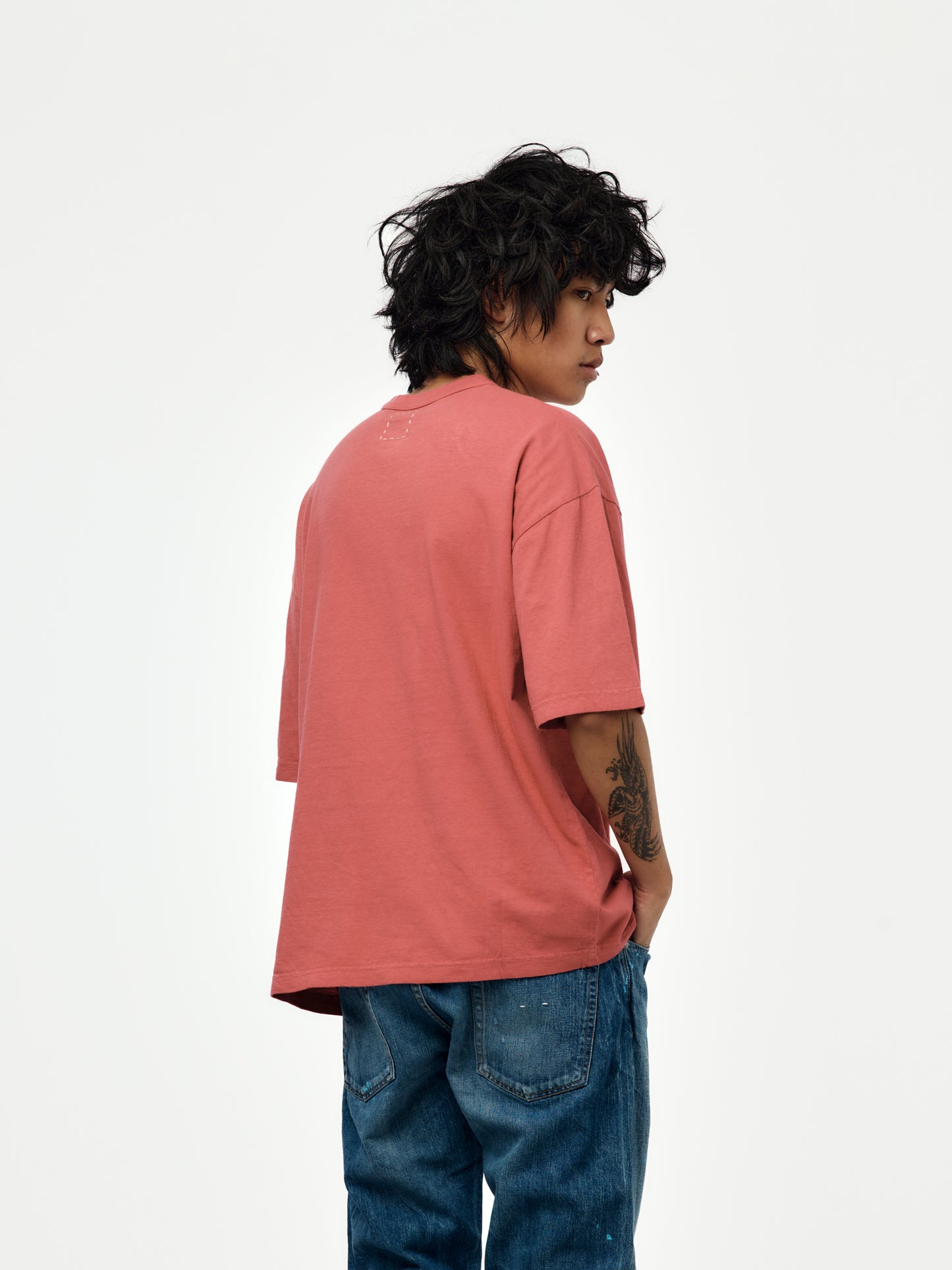 MONDO TEE S/S DMGD (Red)