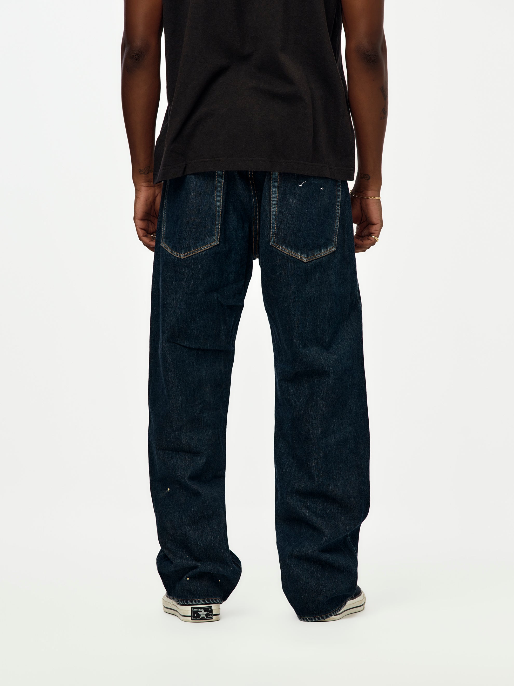 パンツ visvim SOCIAL SCULPTURE 01 CMYK BLK DMGD Visvim SOCIAL SCULPTURE 01 WIDE DMGD-39 MUD (L32) - UNION LOS ANGELES