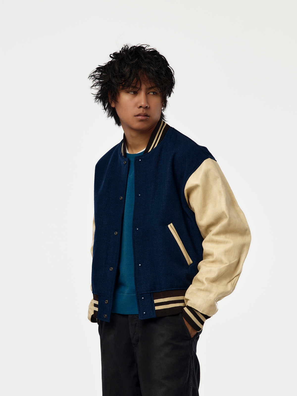 VARSITY JACKET (NAVY)