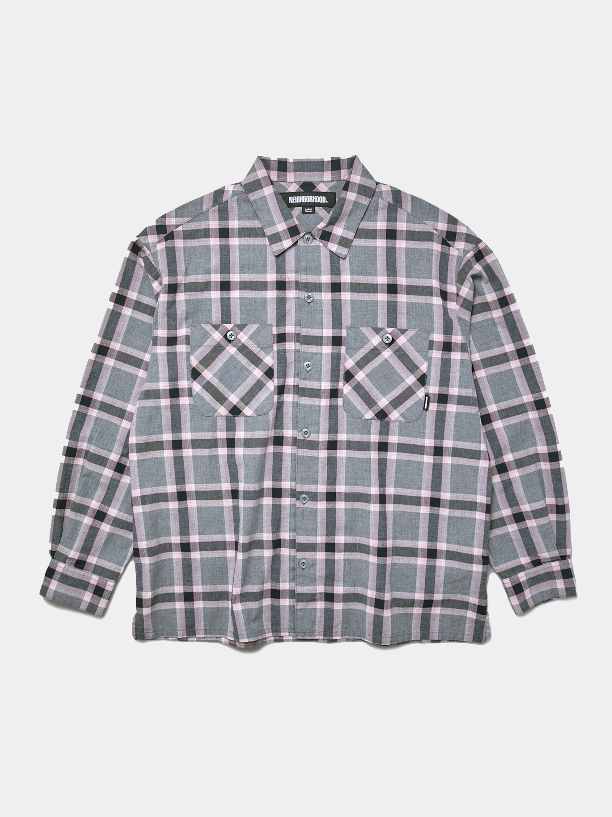 Buy Neighborhood NEONCHECK SHIRT LS (Pink) Online at UNION LOS ANGELES