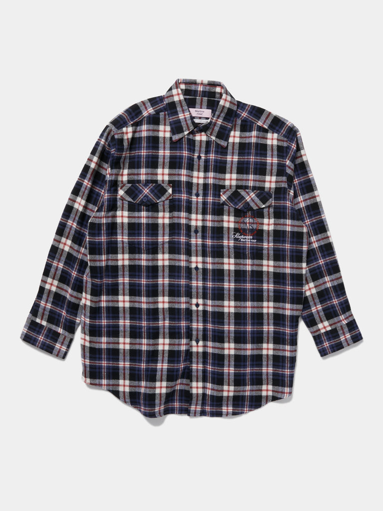 FLANNEL OVERSHIRT (Red/Navy Check)