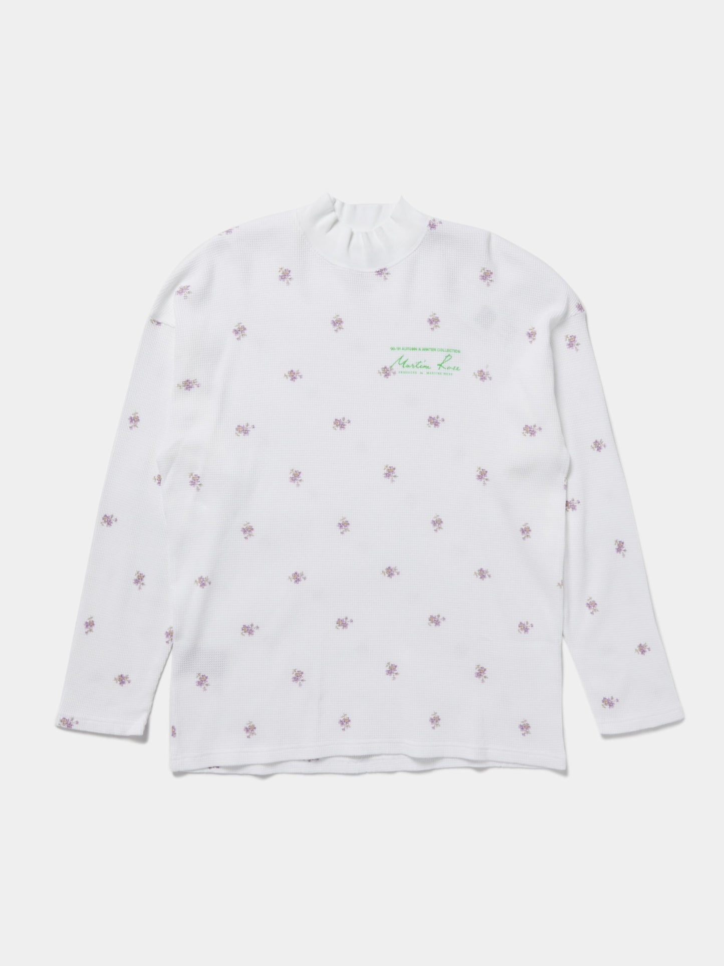FUNNEL NECK T-SHIRT (Lilac Ditsy Floral)