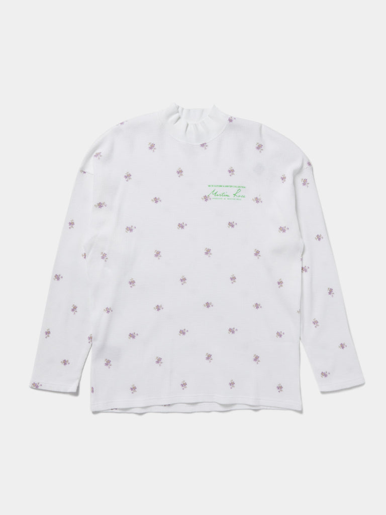 FUNNEL NECK T-SHIRT (Lilac Ditsy Floral)