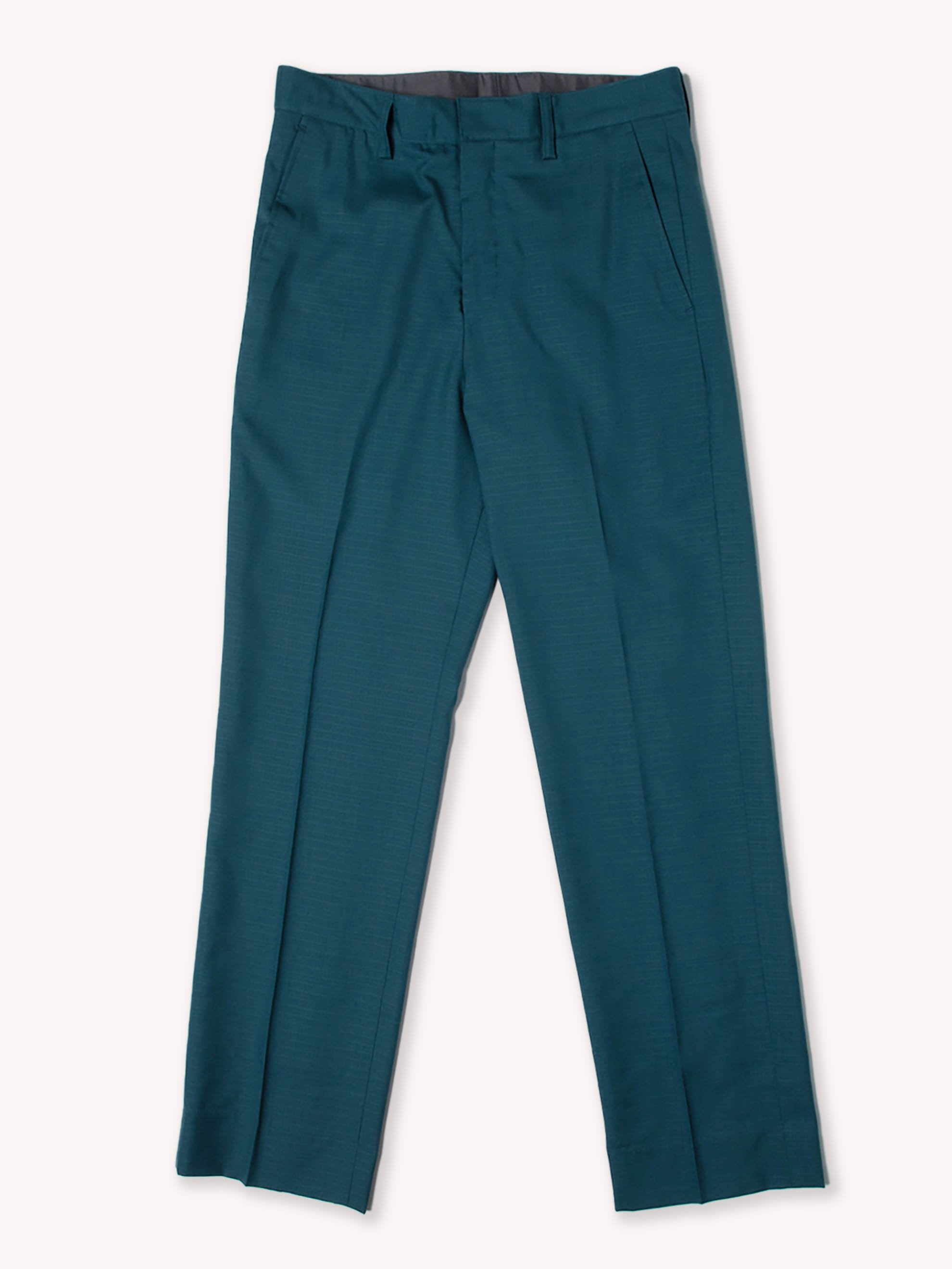 Pleated Trousers (Blue)