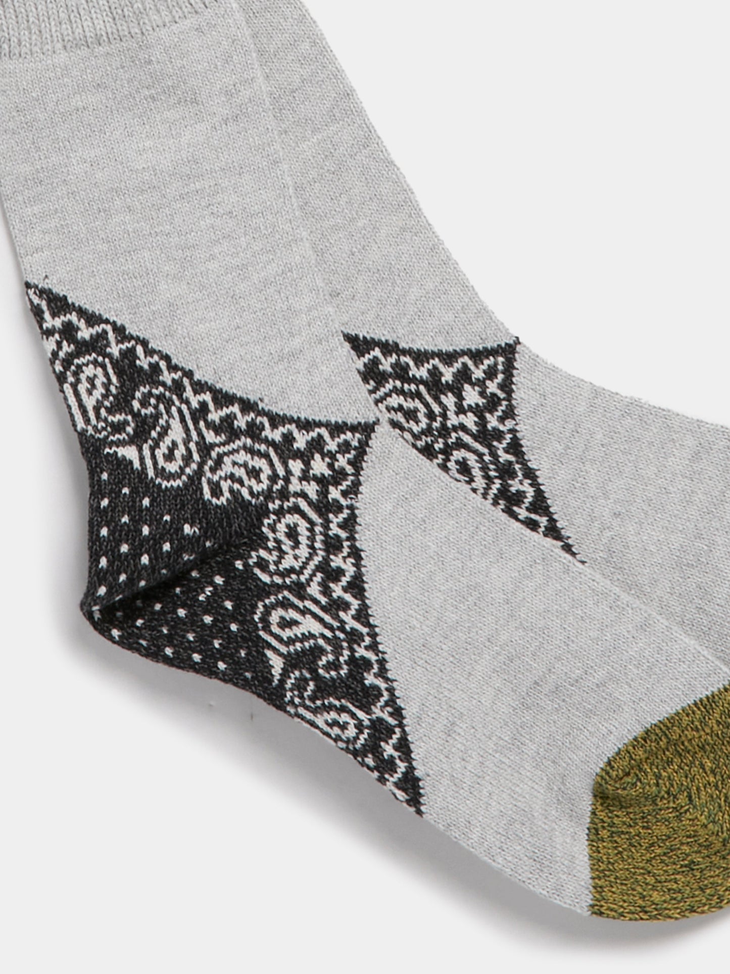 96 Yarns Heel Paisley Bandana Socks (Black)
