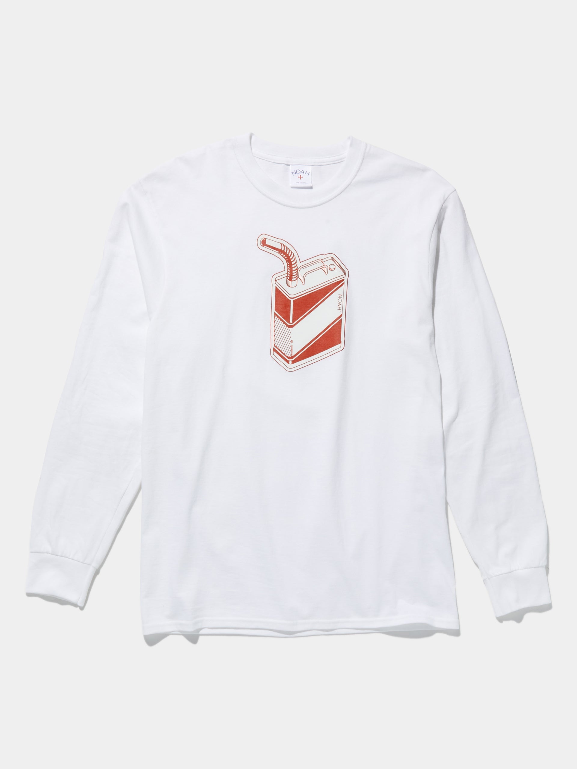 Gas Can Long Sleeve Tee (White)